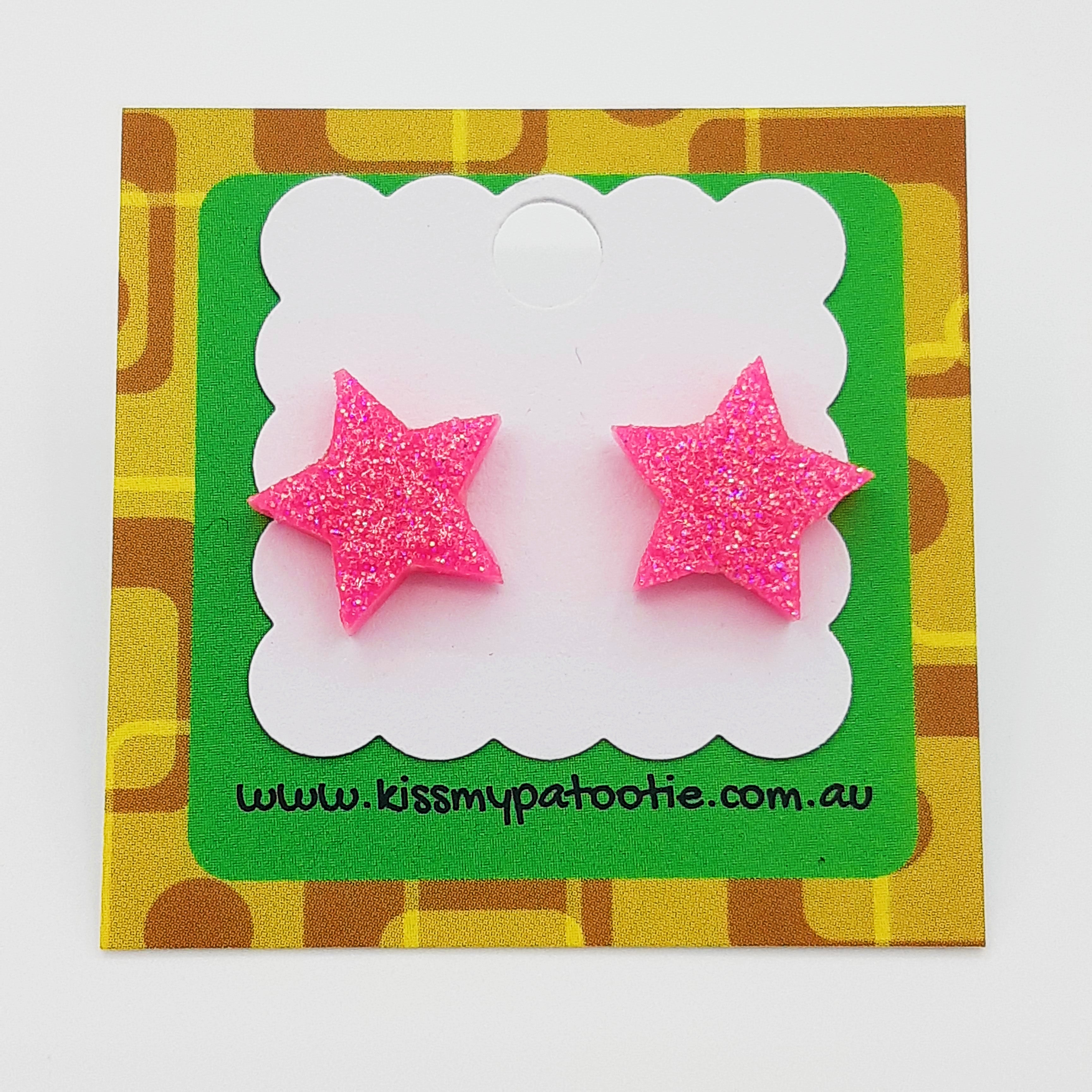 Glitter on sale paper earrings