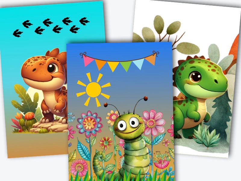 Wholesale greeting card starter pack - 18 x kids blank cards