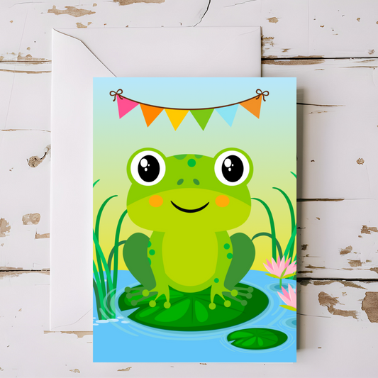 Woodland Animal Greeting card with envelope - printable