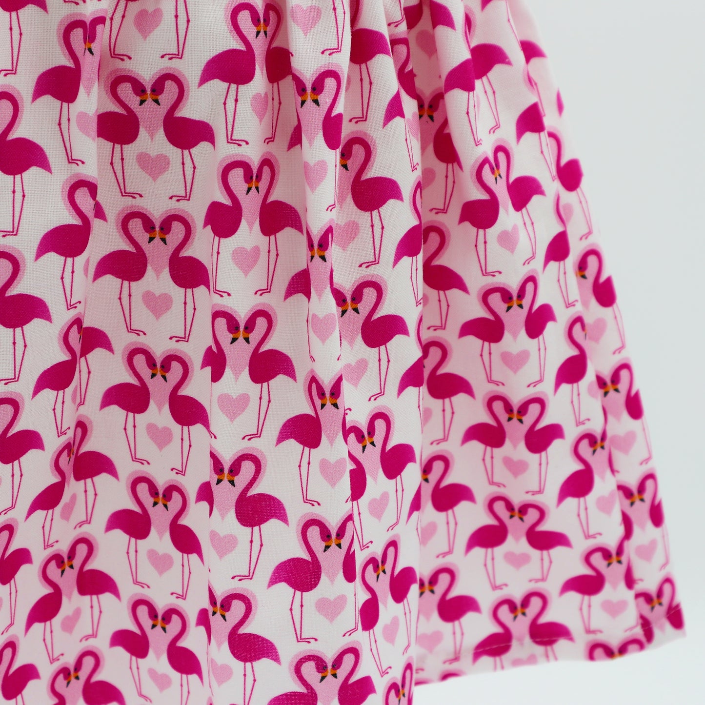 Girls aline skirt - sizes 000 to 6 - flamingos