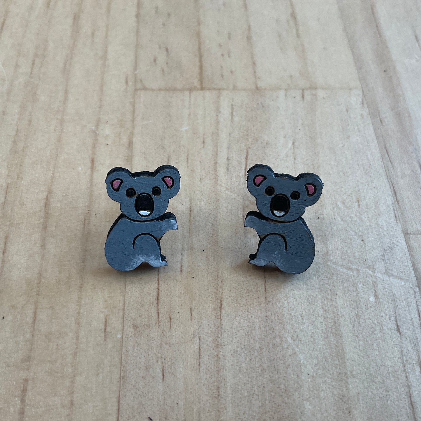 Australian animal studs - Koala - wooden, hand painted