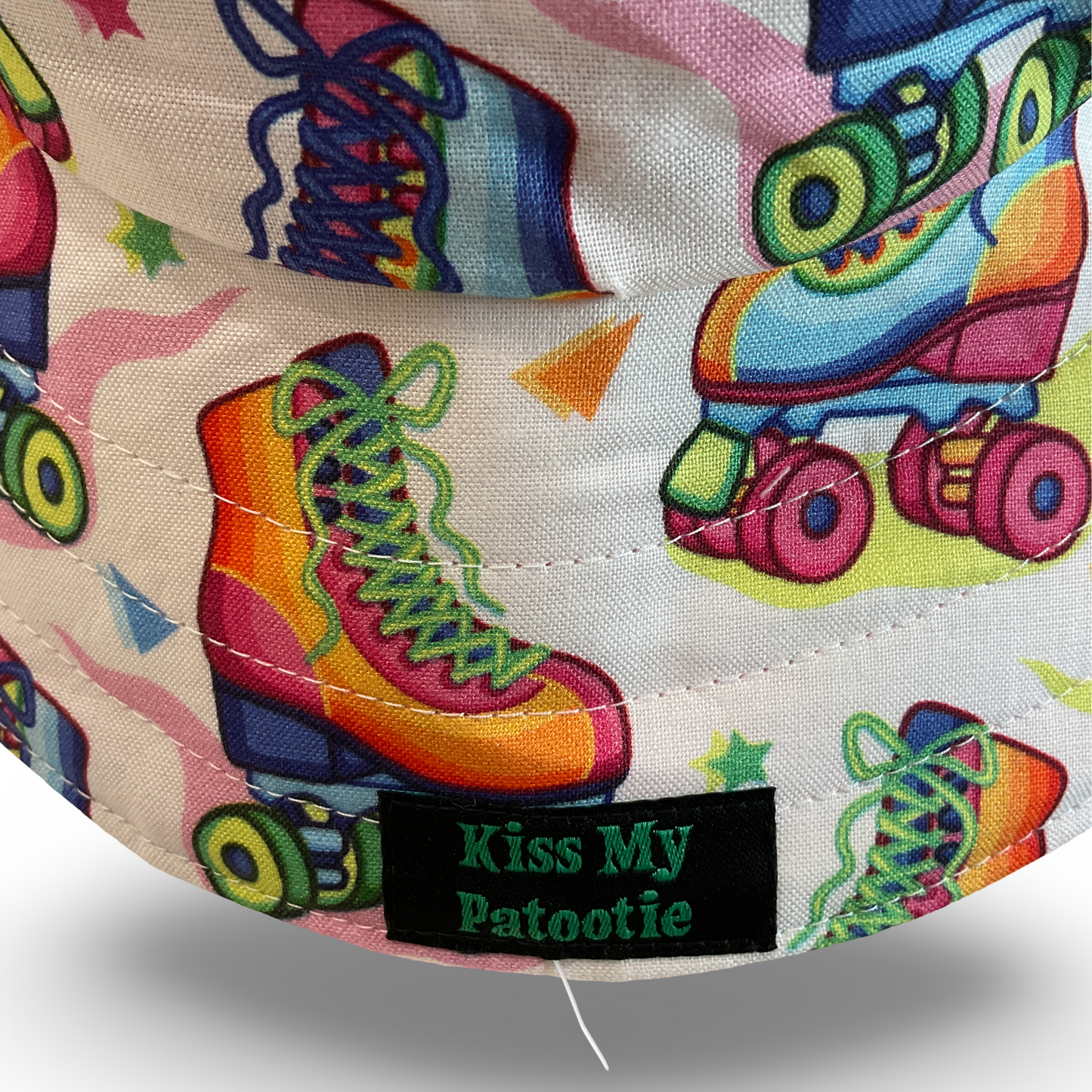 Reversible Kids Bucket Hat - retro roller skates, fairy bread