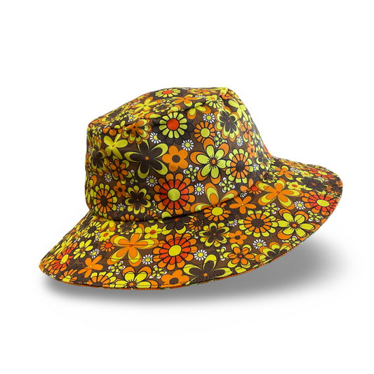 Reversible Sun Hat - Ladies & Girls sizes - butterfly, flower power