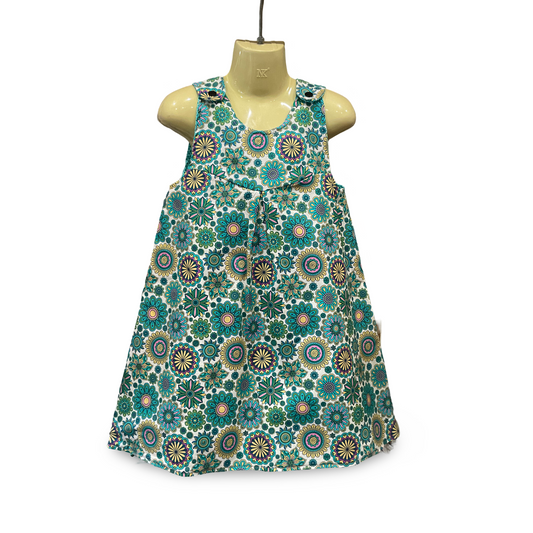 Girls reversible pinafore dress - sizes 000 - 6