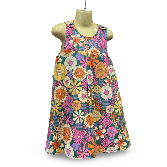 Girls reversible pinafore dress - sizes 000 - 6