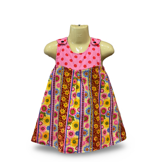 Girls reversible pinafore dress - sizes 000 - 6