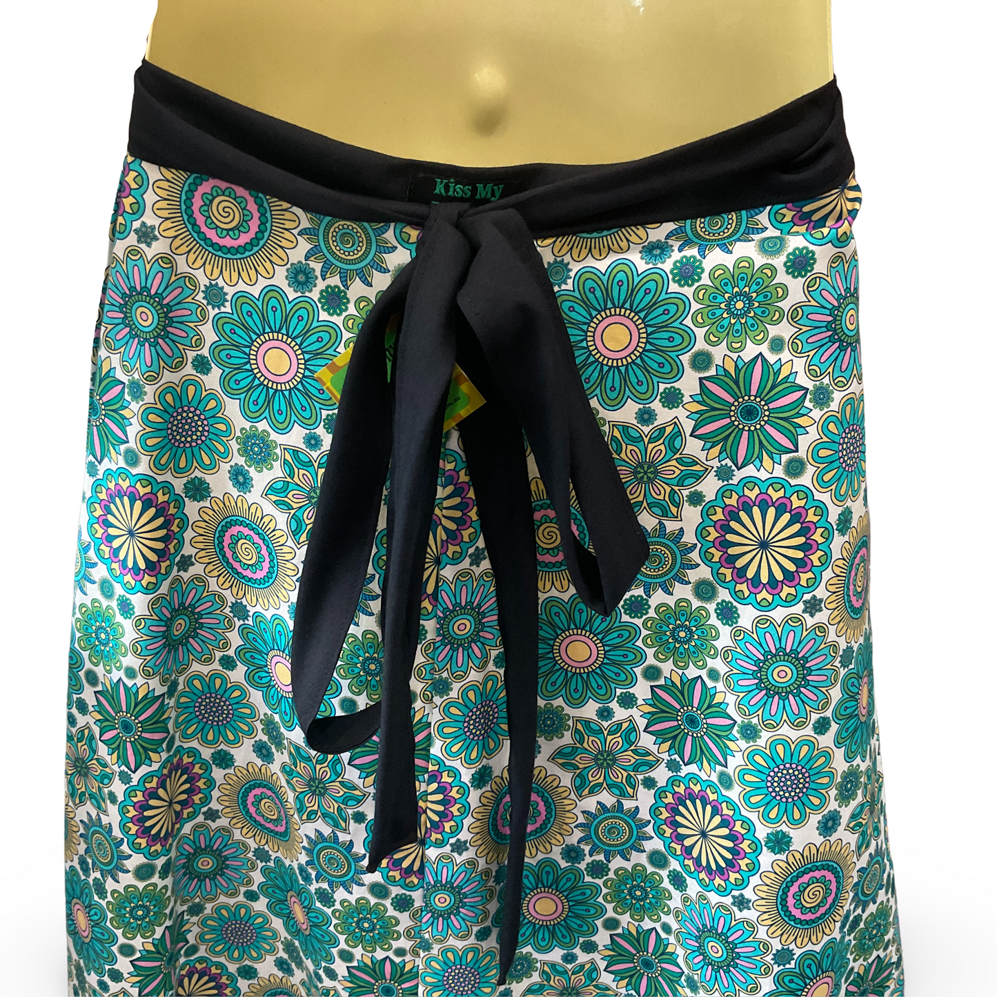 Ladies Wrap a-line Skirt - floral, mandala - Sizes 8 to 24 - plus size