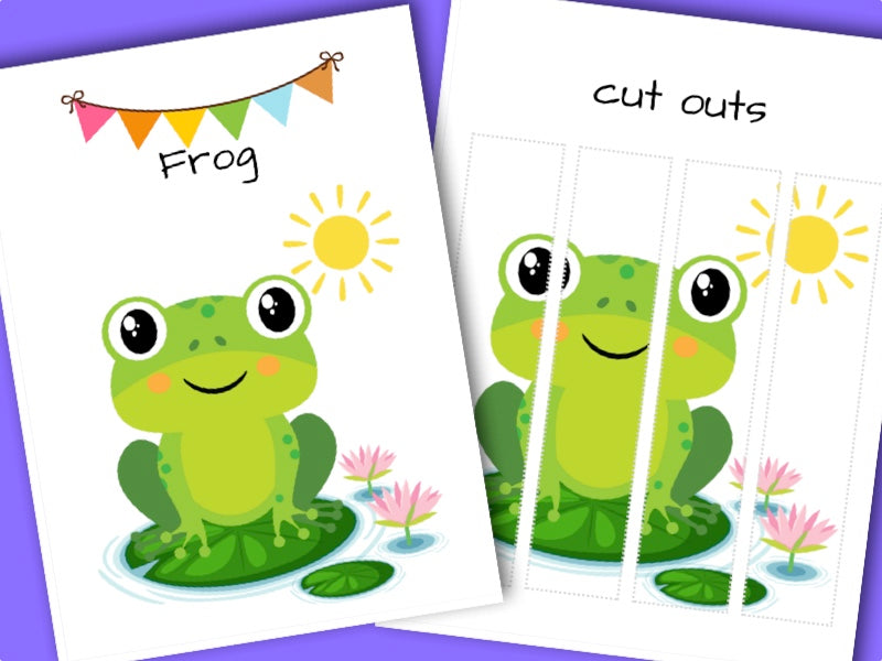 Printable Woodland activity sheet - Frog puzzle