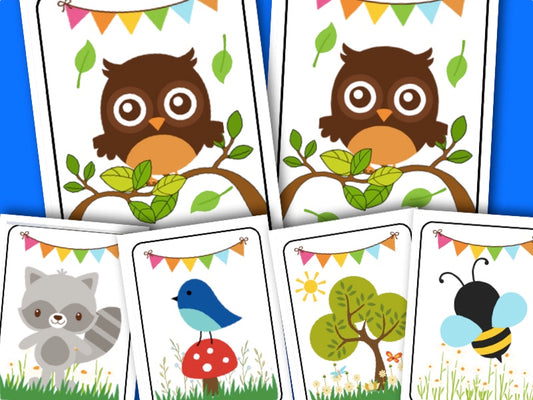 Printable Woodland Animal activity - Matching game