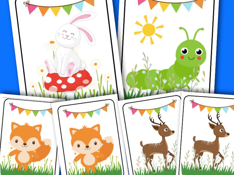 Printable Woodland Animal activity - Matching game