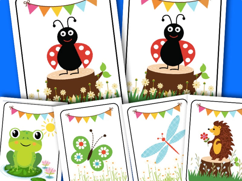 Printable Woodland Animal activity - Matching game