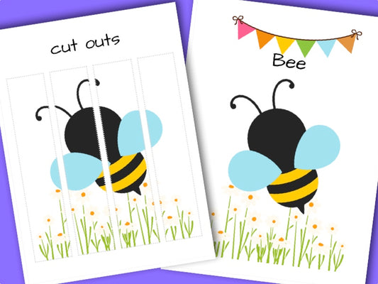 Printable Woodland activity sheet - Bumble bee puzzle