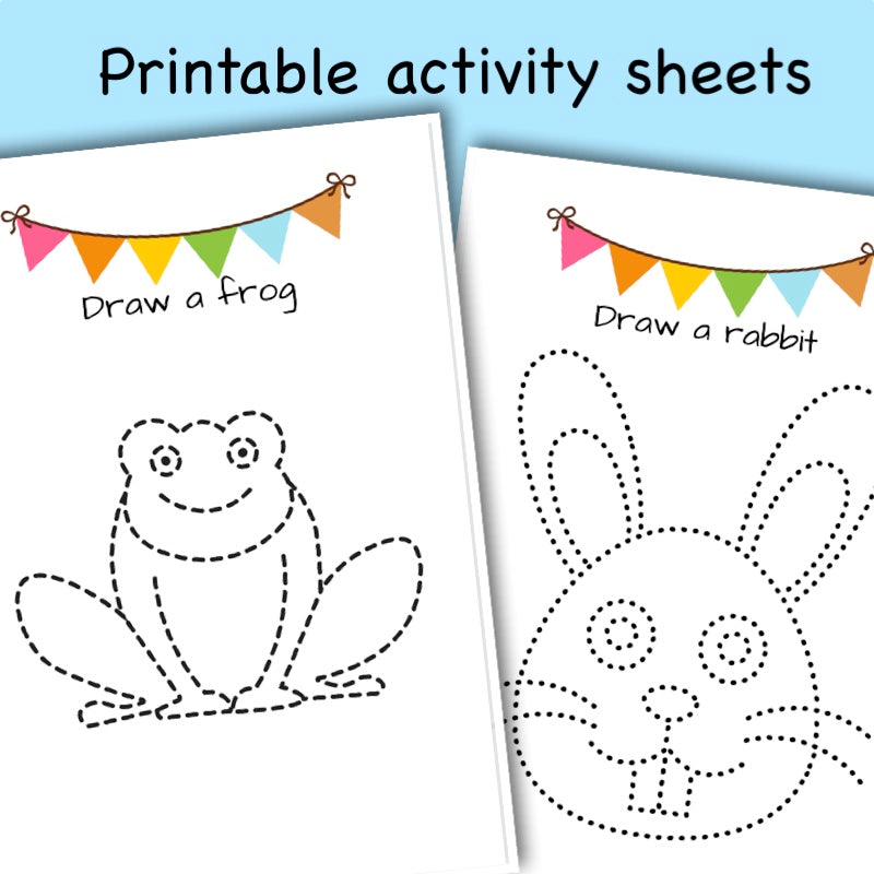 Printable Woodland Animal activity sheets - learn to draw