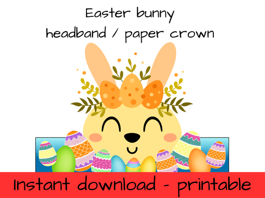 4 x Easter bunny ears / paper crown