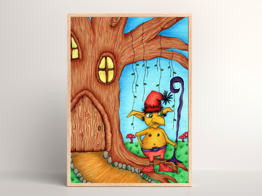 Printable kids wall art - elf