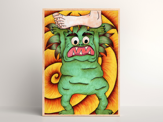 Printable kids wall art - monster