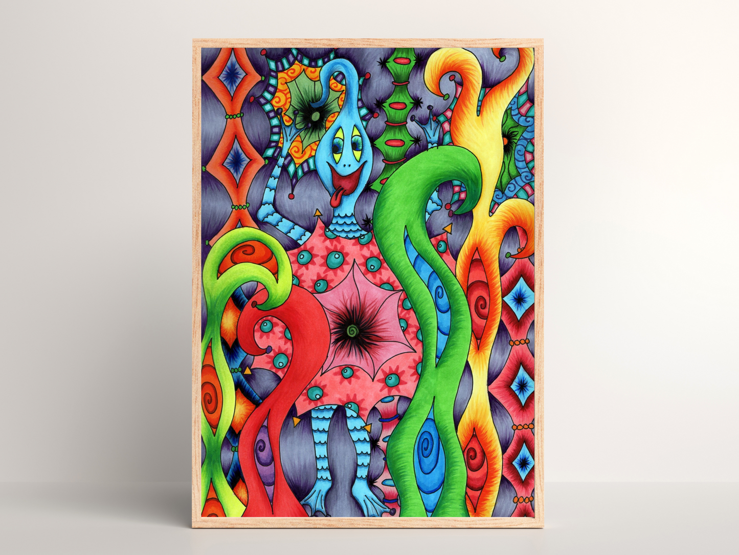 Printable kids wall art - sea monster